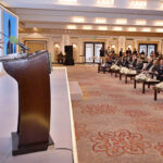 Secretary Interior Aftab Akbar Durrani addressing during the launching ceremony of the Practitioners Handbook Navigating Extradition in Pakistan organized by Ministry of Interior at local hotel