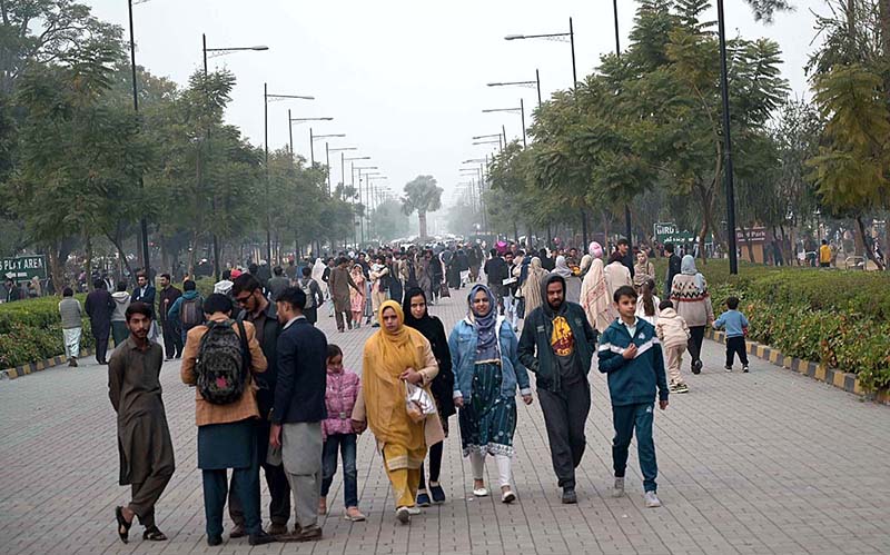 A large number of people came to visit Lake View