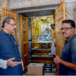 Caretaker Federal Minister for Religious Affairs and Interfaith Harmony Aneeq Ahmed visiting Sawami Narain Mandir
