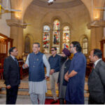 Caretaker Federal Minister for Religious Affairs and Interfaith Harmony Aneeq Ahmed visiting Holy Trinity Church