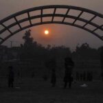 A beautiful view of the last sunset of the year 2023