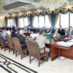 Caretaker Prime Minister Anwaar-ul-Haq Kakar chairs a meeting of the Taskforce for Strategic Reforms in Medical Education and Patient Care