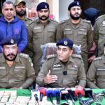 DSP Rana Mahmoodul Hasan is addressing to the media regarding the arrested dacoits