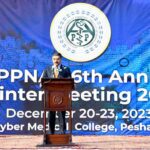 Caretaker Prime Minister Anwaar-ul-Haq Kakar addresses the 46th Winter Khyber Medical College Convention organized in collaboration with Association of Physicians of Pakistani Descent of North America