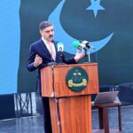 Caretaker Prime Minister Anwaar-ul-Haq Kakar addresses the inauguration ceremony of Prime Minister’s Youth Skill Development Programme and Electronic Public Procurement System