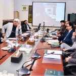 Commerce Minister, Dr. Gohar Ejaz chairing a high-level meeting regarding the status of Special Economic Zones in Karachi