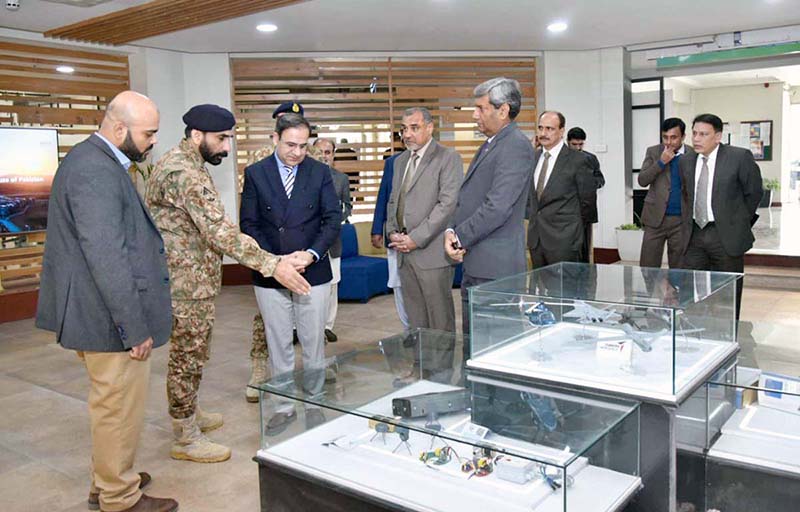 Federal Minister for Science and Technology, Dr. Umar Saif visiting National Science and Technology Park at NUST