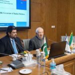 Governor Sindh Kamran Khan Tessori addressing the members of Khorasan Razavi Chamber of Commerce, Industries, Mines and Agriculture