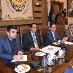 Senior Trainer National institute of Management, Masood Ahmed addressing to the delegation at SCCI