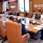 President Dr. Arif Alvi chairing a follow-up meeting on Masajid and Madaris, at Aiwan-e-Sadr