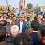 Chief Minister Punjab Syed Mohsin Raza Naqvi is visiting the Jhumra Road Underpass project