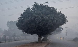 Children from Christian community waiting for their gifts presented by Traffic Police on the Christmas day at Saint John's Cathedral Church.