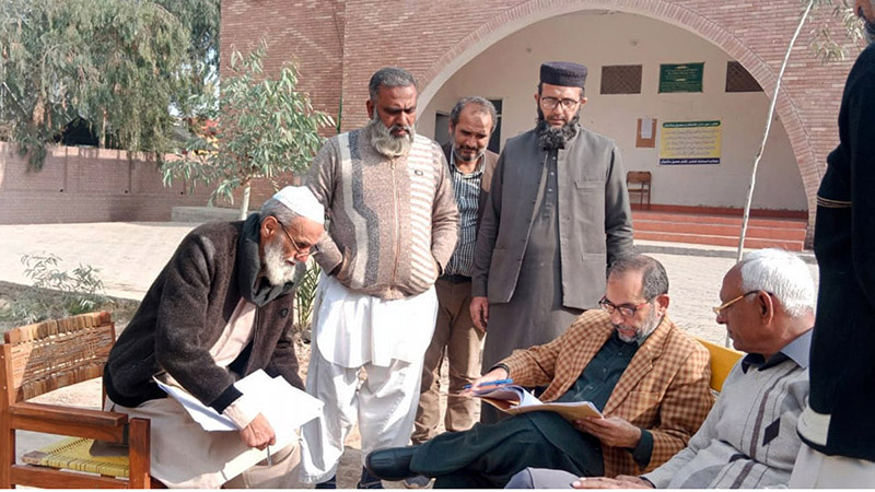 A candidate submits his nomination form to the Returning Officer for upcoming General Election 2024 for PP-79