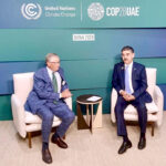 Caretaker Prime Minister Anwaar-ul-Haq Kakar meets with the Co-Chair of Bill and Melinda Gates Foundation on the sidelines of the high level segment of COP 28