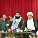 Special Representative to the Prime Minister on Religious Harmony & Islamic Countries and Chairman Pakistan Ullema Council, Hafiz Tahir Mahmood Ashrafi addressing The Palestinian Solidarity Conference