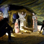 Youngsters from Christian community are decorating the St. ANTHONY'S Church for upcoming Christmas celebrations