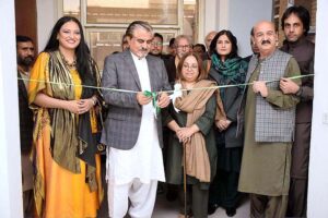 Caretaker Federal Minister for National Heritage and Culture, Jamal Shah inaugurating National Music Academy at PNCA