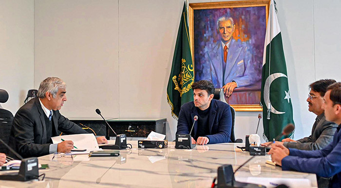 SAPM Jawad Sohrab Malik chairs a high level meeting at Ministry of Overseas Pakistanis and Human Resource Development.