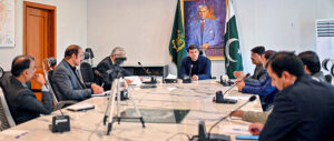 SAPM Jawad Sohrab Malik chairs a high level meeting at Ministry of Overseas Pakistanis and Human Resource Development.