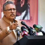 President Dr Arif Alvi addressing the 29th Annual Gold Medal ceremony of Tehreek-e-Pakistan Trust organized by Nazriya-e-Pakistan Trust and Pakistan Worker Trust.