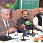 Federal Minister for National Food Security and Research Kauser Abdullah Malik addresses at CABI 5th Plant Wise Plus National Forum Lahore.