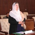 Minister Social Welfare Gilgit-Baltistan Dilshad Bano addressing during the 27th session of Gilgit-Baltistan Assembly under the chair of Speaker Gilgit-Baltistan Assembly Nazir Ahmad Advocate