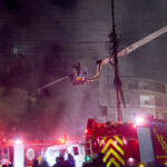 Three injured in shopping center fire incident