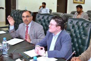 President Lahore Chamber of Commerce & Industry (LCCI) Kashif Anwar chairs an awareness session on Recent Amendment SROs and Regulation issued by Federal Board Revenue and Punjab Revenue Authority