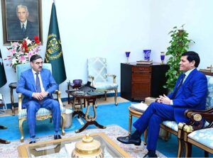 Senator Imam ud Din Shoqeen calls on Caretaker Prime Minister Anwaar-ul-Haq Kakar