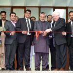 Federal Minister for National Heritage and Culture, Jamal Shah inaugurating International Sirah Exhibition on sideline of Pak-Saudi International Conference on Sirah, Civic Sense and Tolerance at IIUI, Faisal Masjid Campus