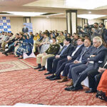 President Dr Arif Alvi addressing a ceremony in memory of Dr Jameel Jalibi