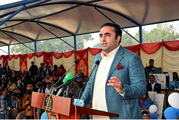 December 25 – Chairman Pakistan People's Party (PPP), Bilwal Bhutto Zardari addressing during convocation ceremony at Bakhtawar Cadet Collage for Girls December 25 – Chairman Pakistan People's Party (PPP), Bilwal Bhutto Zardari addressing during convocation ceremony at Bakhtawar Cadet Collage for Girls