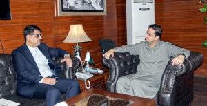 Consul General of Islamic Republic of Iran Hassan Nourian is meeting with Mayor Karachi Barrister Murtaza Wahab