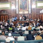 Mayor Karachi Barrister Murtaza Wahab is presiding over the city council meeting