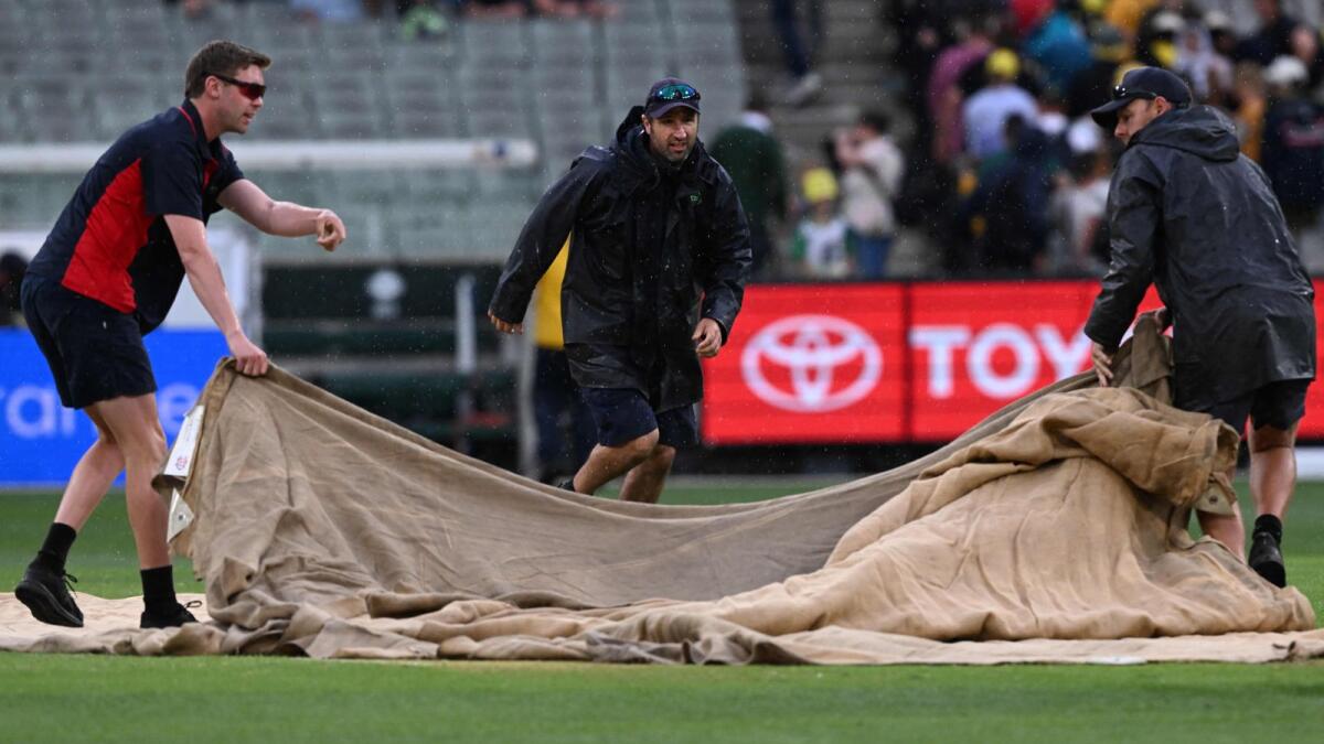 Pakistan strike thrice on rain-impacted opening day of MCG Test