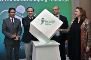 Caretaker Federal Minister for IT & Telecommunication Dr. Umar Saif Launch Pakistan Startup Fund during ceremony organized by Ignite and Ministry of IT & Telecommunication.