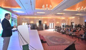 Caretaker Federal Minister for IT & Telecommunication Dr. Umar Saif Launch Pakistan Startup Fund during ceremony organized by Ignite and Ministry of IT & Telecommunication.