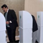 Lawyers casting their vote during District Bar Elections