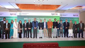 Caretaker Federal Minister for IT & Telecommunication Dr. Umar Saif Launch Pakistan Startup Fund during ceremony organized by Ignite and Ministry of IT & Telecommunication.