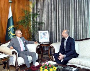 Ambassador of Switzerland to Pakistan Georg Steiner called on President Dr. Arif Alvi at Aiwan-e-Sadr. 