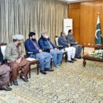 A delegation of elected members of Gilgit-Baltistan Council called on President Dr. Arif Alvi at Aiwan-e-Sadr