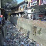 A view of nullah filled with garbage creating environmental problems needs the attention of concerned authorities.