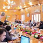 Chief Secretary Gilgit-Baltistan Abrar Ahmad Mirza chairing a meeting of Secretaries, Divisional Commissioner and Deputy Commissioners at CS Secretariat
