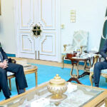 Pakistani High Commissioner in the UK Dr. Muhammad Faisal calls on Caretaker Prime Minister Anwaar-ul-Haq Kakar.