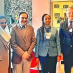 Caretaker Federal Minister for IT and Telecommunication Dr. Umar Saif in a group photo after meeting with Secretary General Digital Cooperation Organization DCO Ms. Deemah Al-Yahya