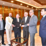 Caretaker Minister for Planning Development & Special Initiatives, Muhammad Sami Saeed along with International donors formally inaugurates the 4RF Dashboard at the Planning Ministry.