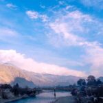 An attractive and eye catching view of thick clouds hovering over the sky of the city