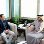 UAE Ambassador to Pakistan Hamad Obaid Ibrahim Salem Al-Zaabi called on Caretaker Federal Minister for IT and Telecommunication Dr. Umar Saif.