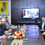 Minister for Energy Muhammad Ali and Finance Minister Dr. Shamshad Akhtar attending online the Agreement Signing Ceremony between Government and K-Electric at Power Division.