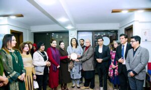 Special Assistant to Prime Minister for Human Rights and Women Empowerment, Mushaal Hussein Mullick, addressing the workshop on "Wellness and Communication Development for non-binary and transgender individuals"